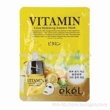 Mask Packaging Bag with Heat Cut Sealed Style, Made of OPP/VMCPP/CPP Materials